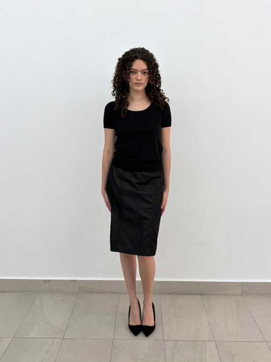 Knit Round Neck Top