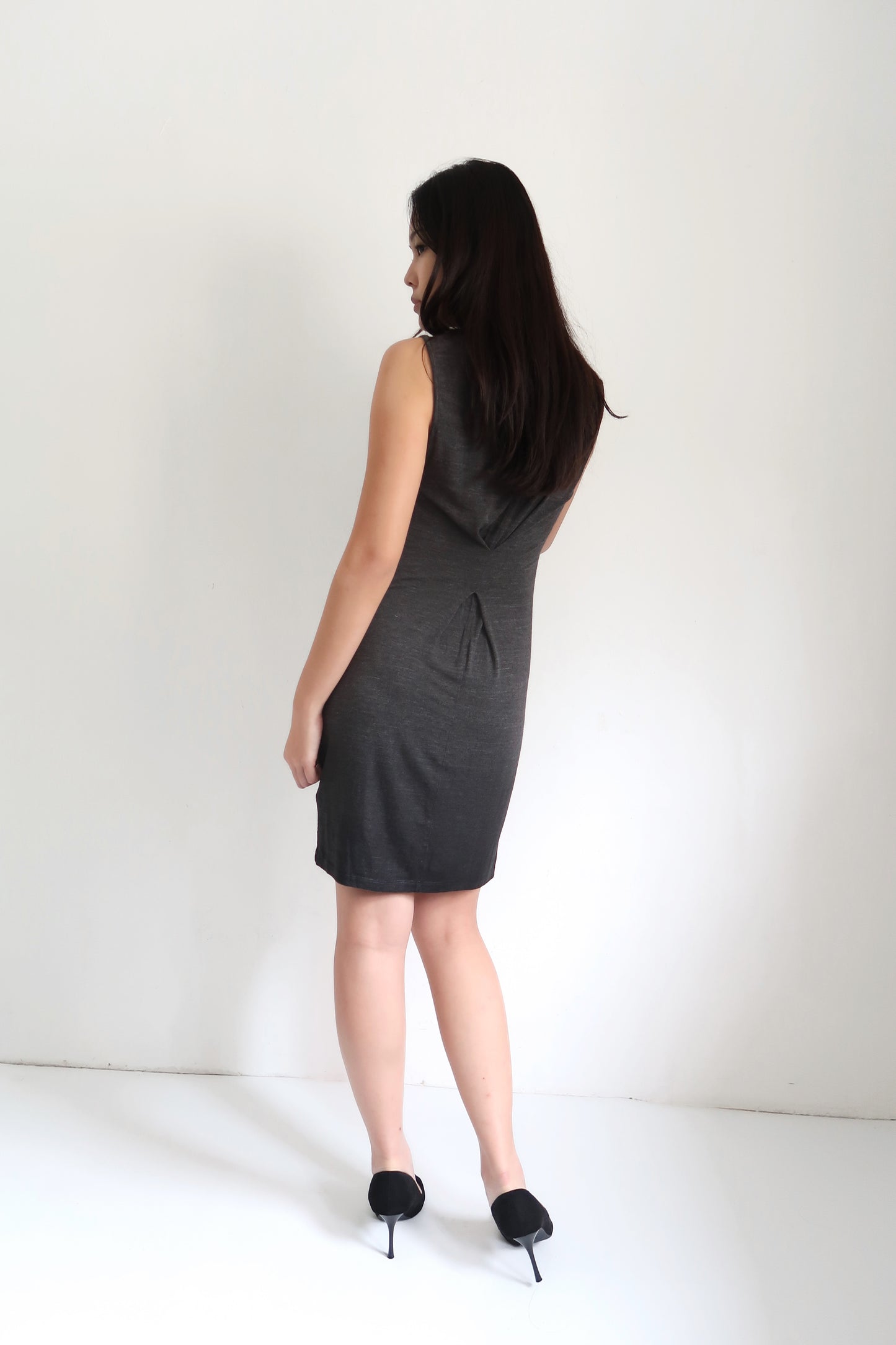 Grey Midi Dress