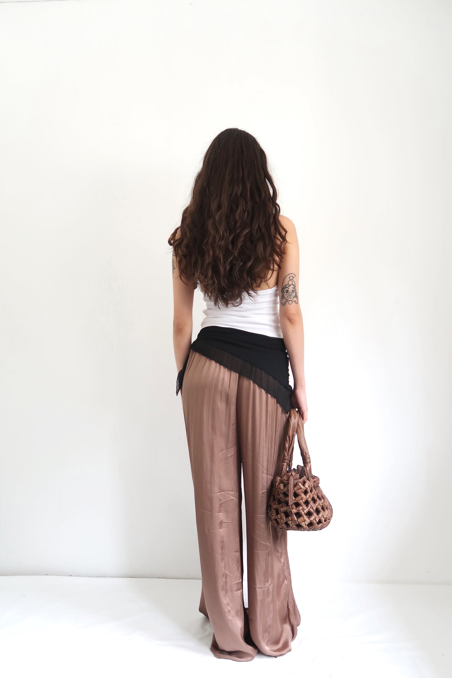 Brown Flowy Pants