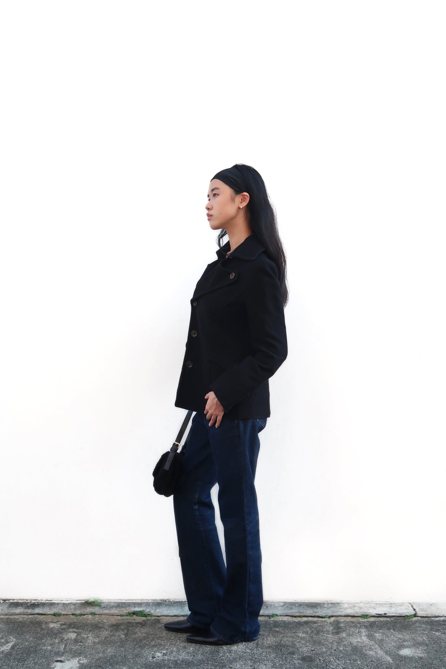 Black buttons jacket