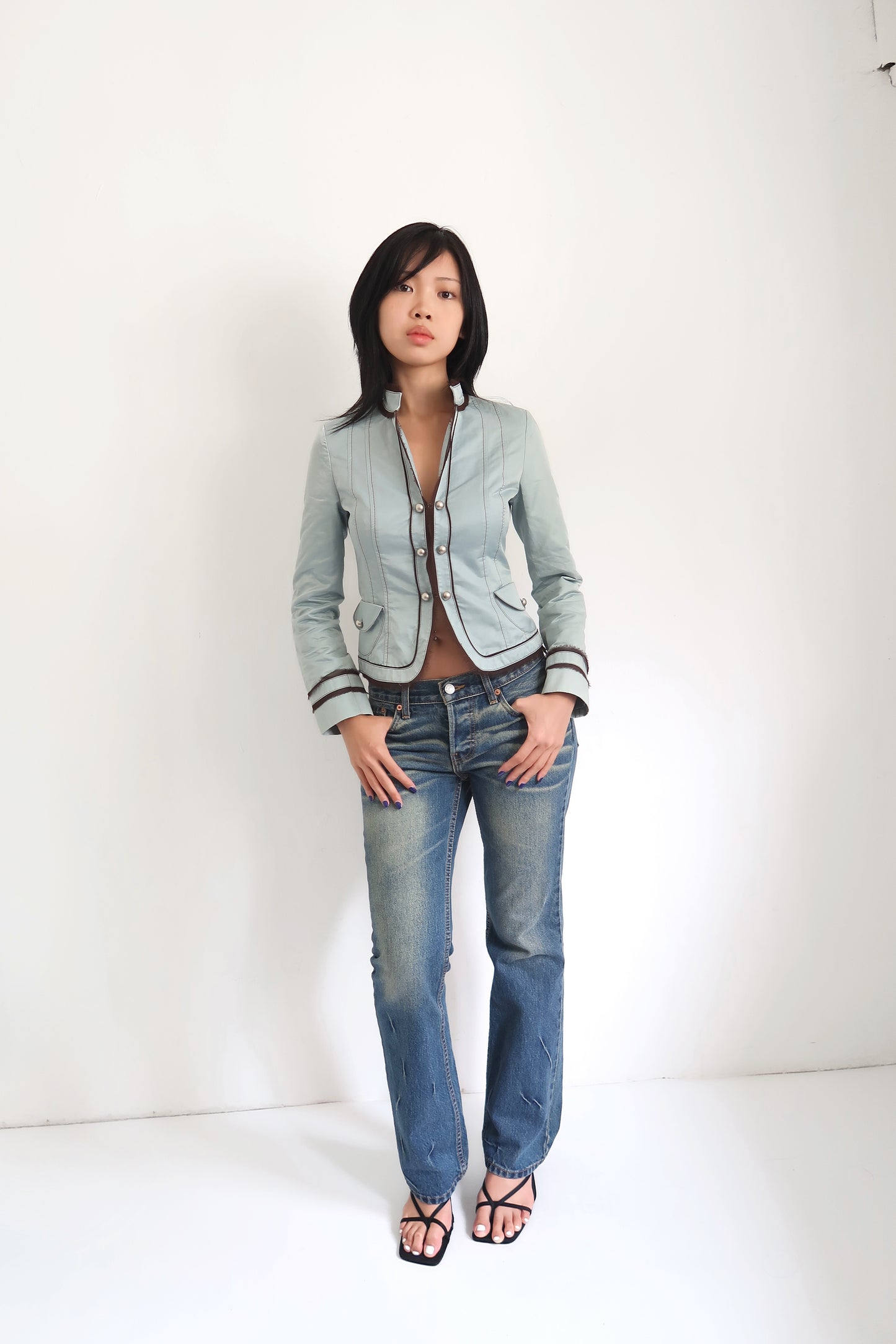 Teal Button Jacket