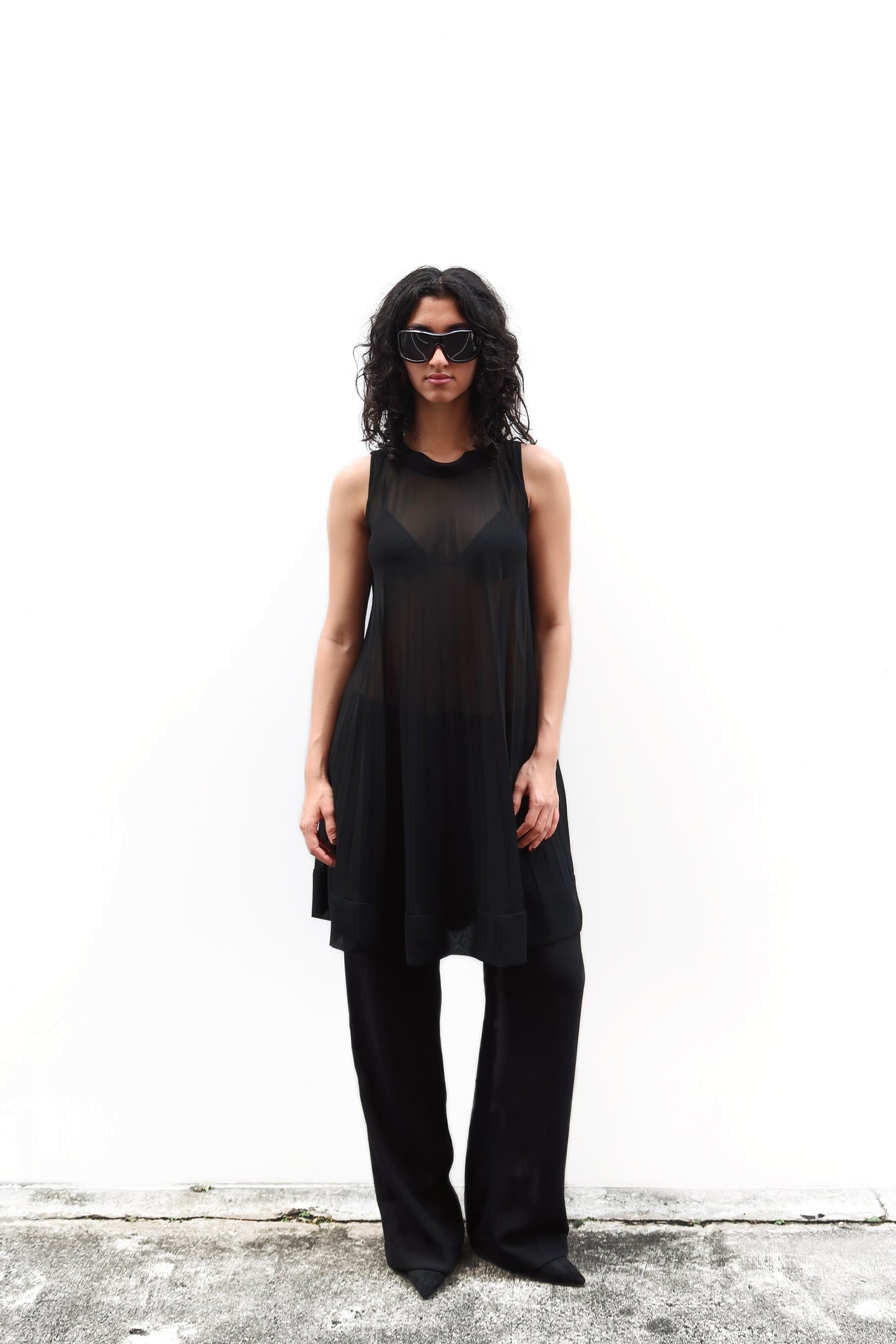 Black Sheer Dress