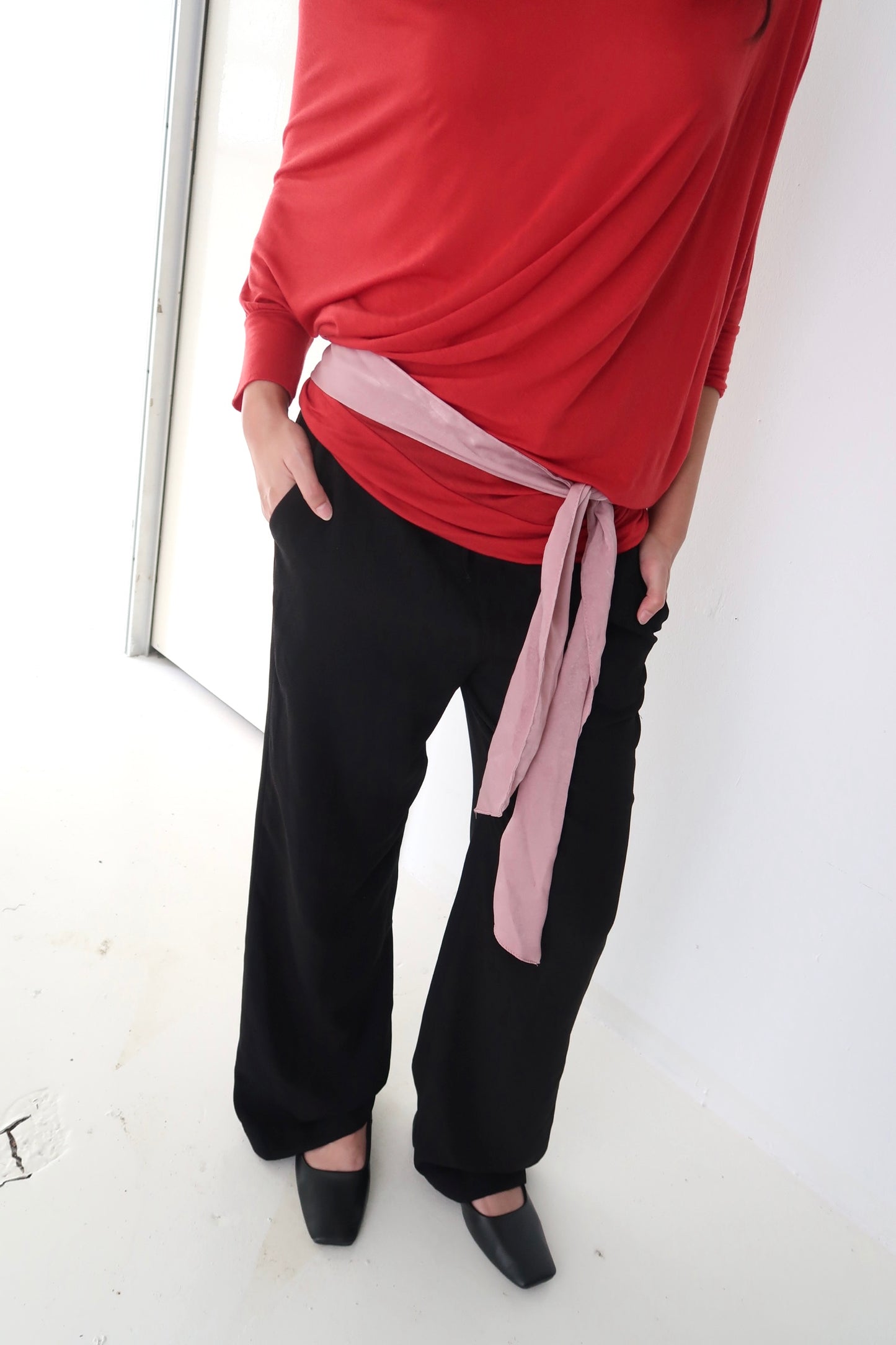 Pink Long Scarf