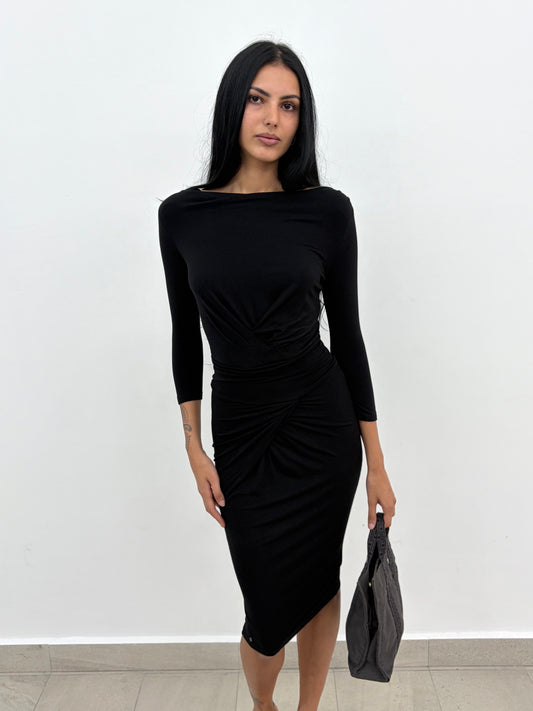 Gathered Long Dress