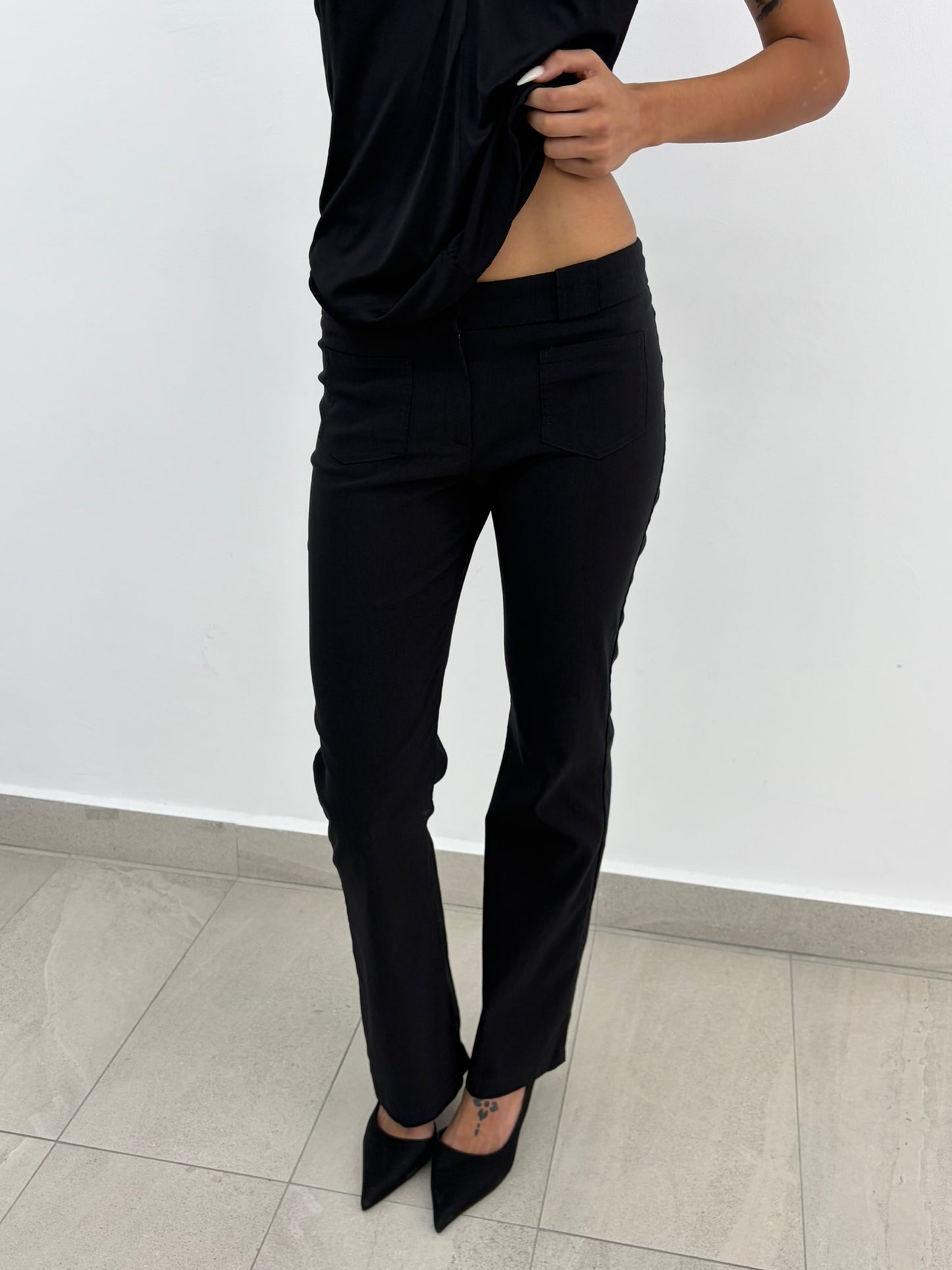 Low Rise Flare Pants