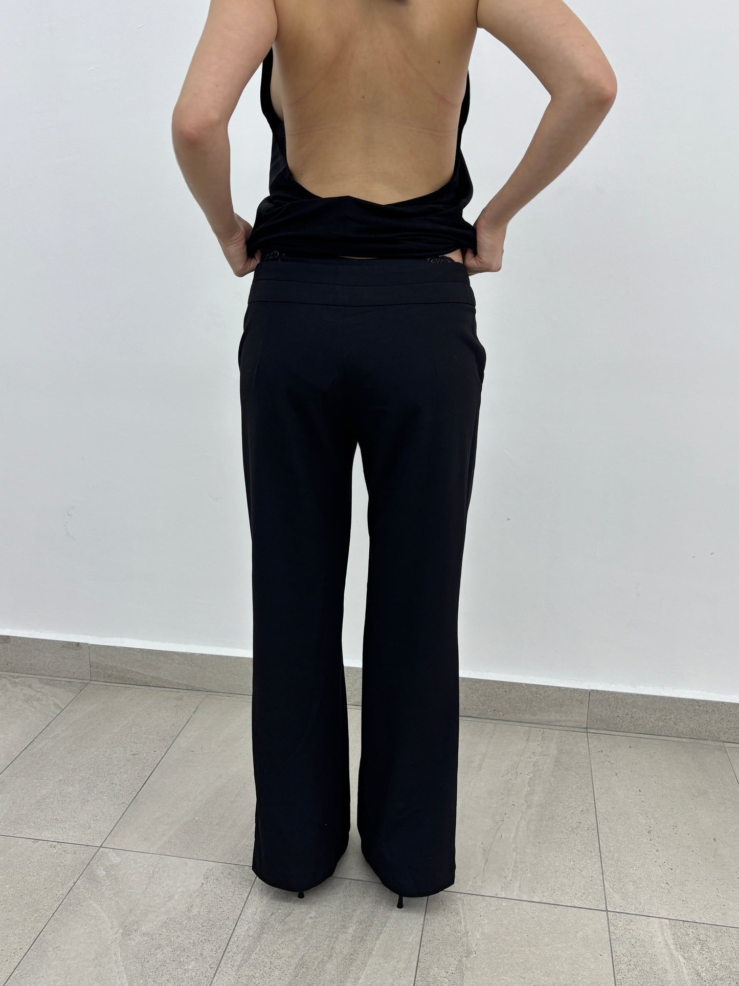 Black Low Rise Pants