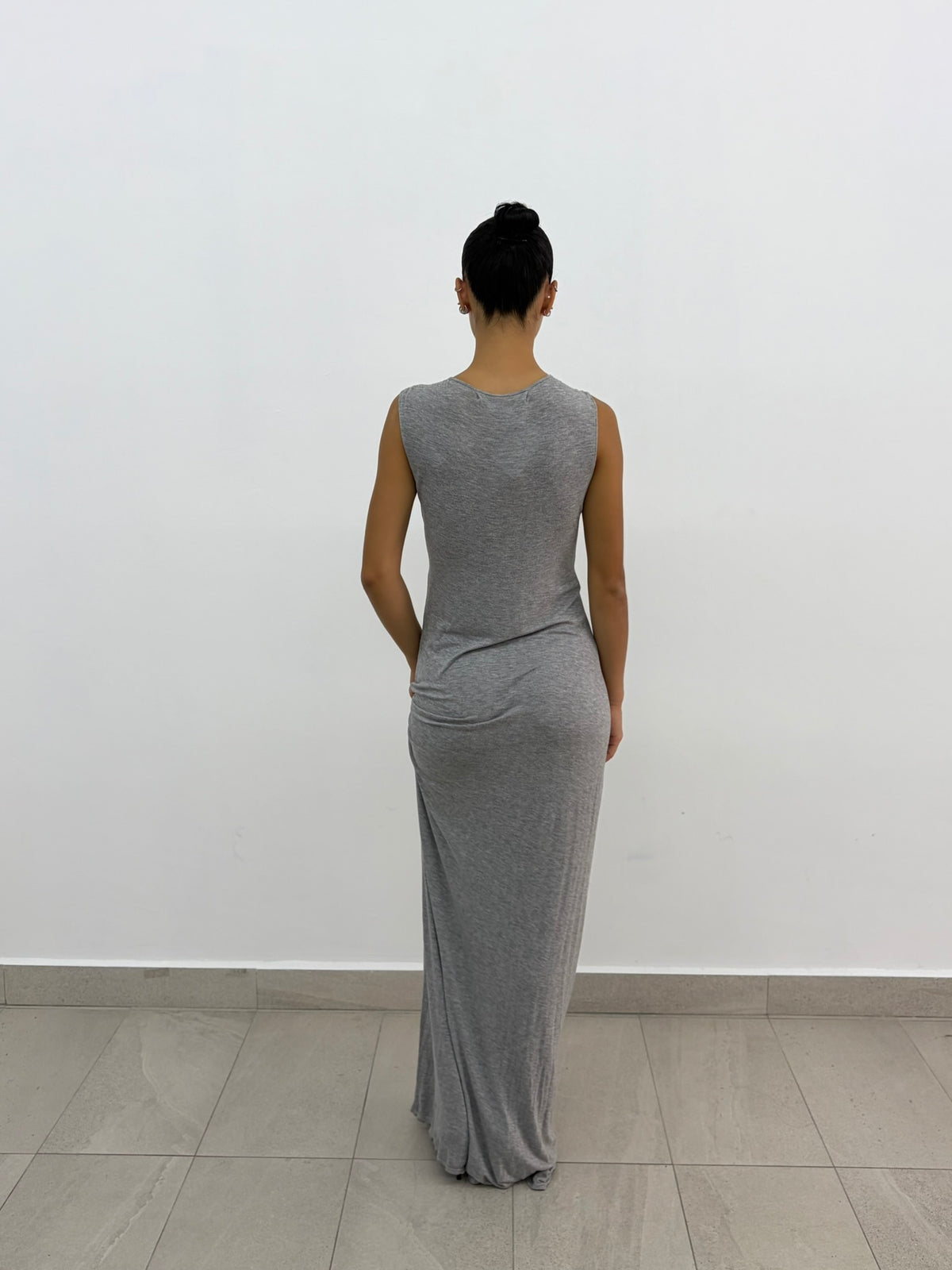 Long Grey Dress