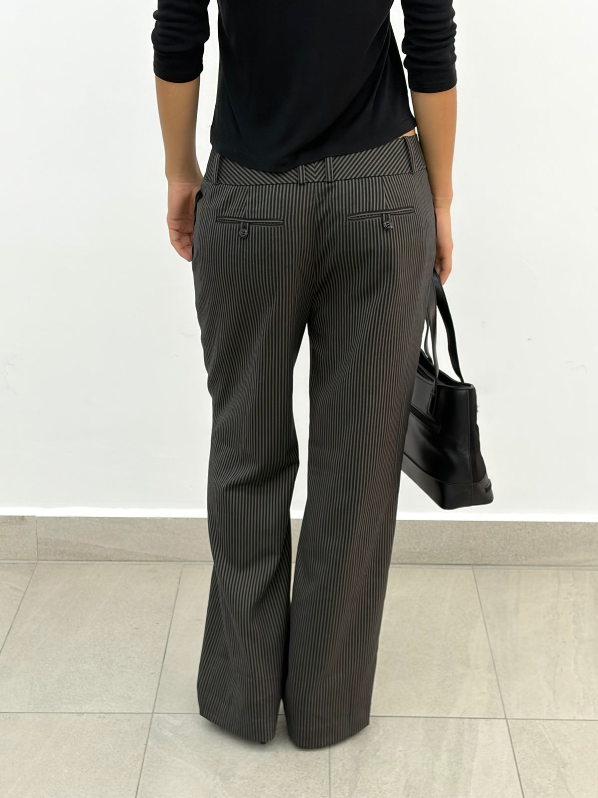Stripe Straight Pants