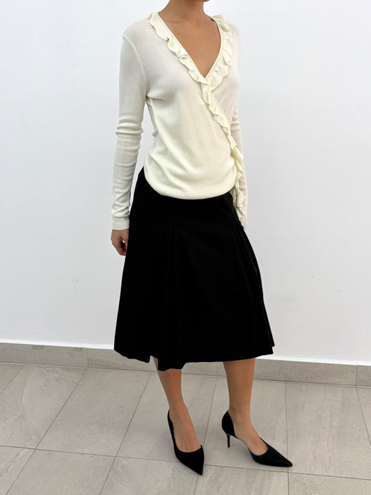 Pleats Midi Skirt