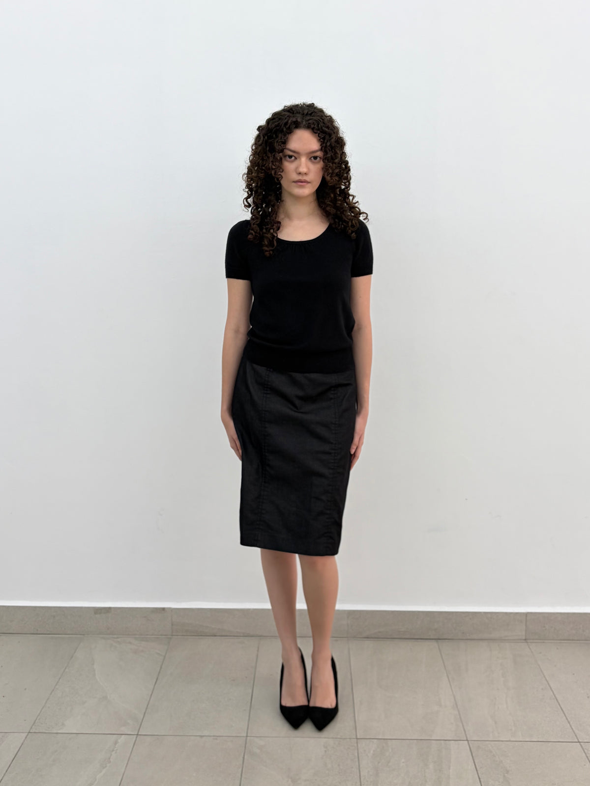 Knit Round Neck Top
