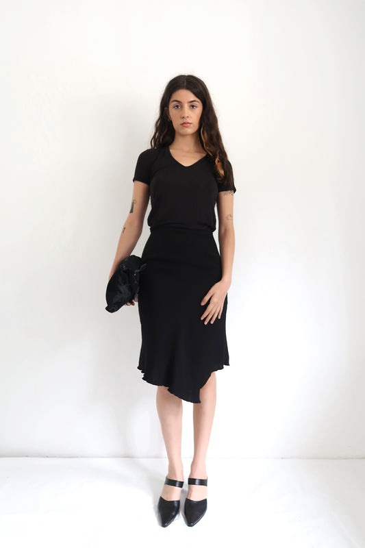 Black Midi Skirt