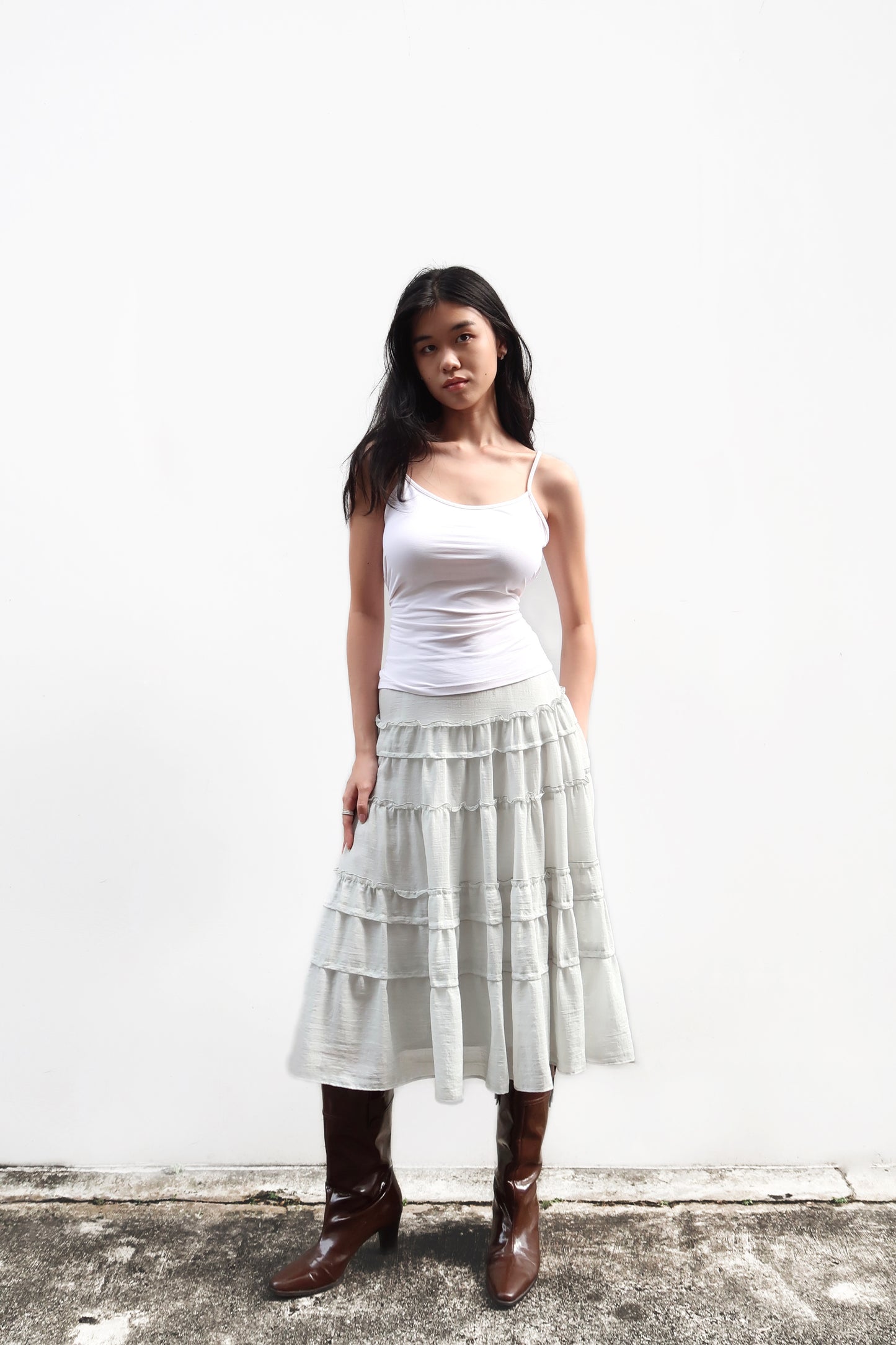 Blue Tired Skirt