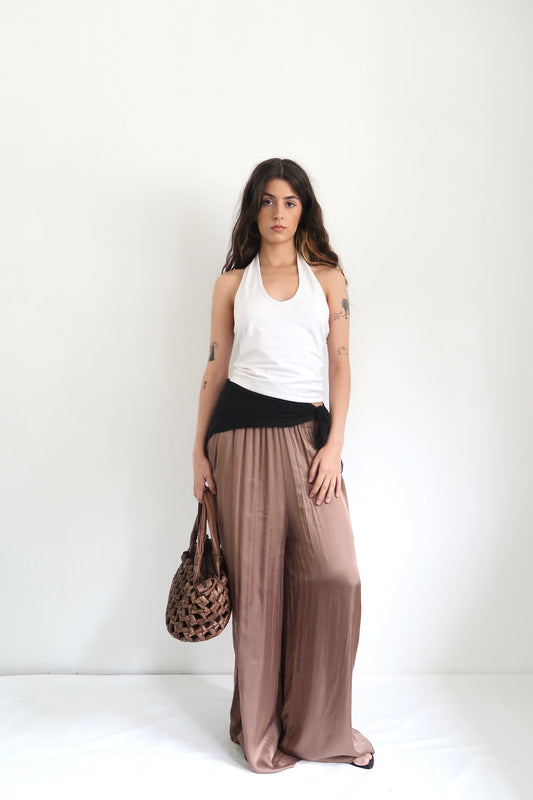 Brown Flowy Pants
