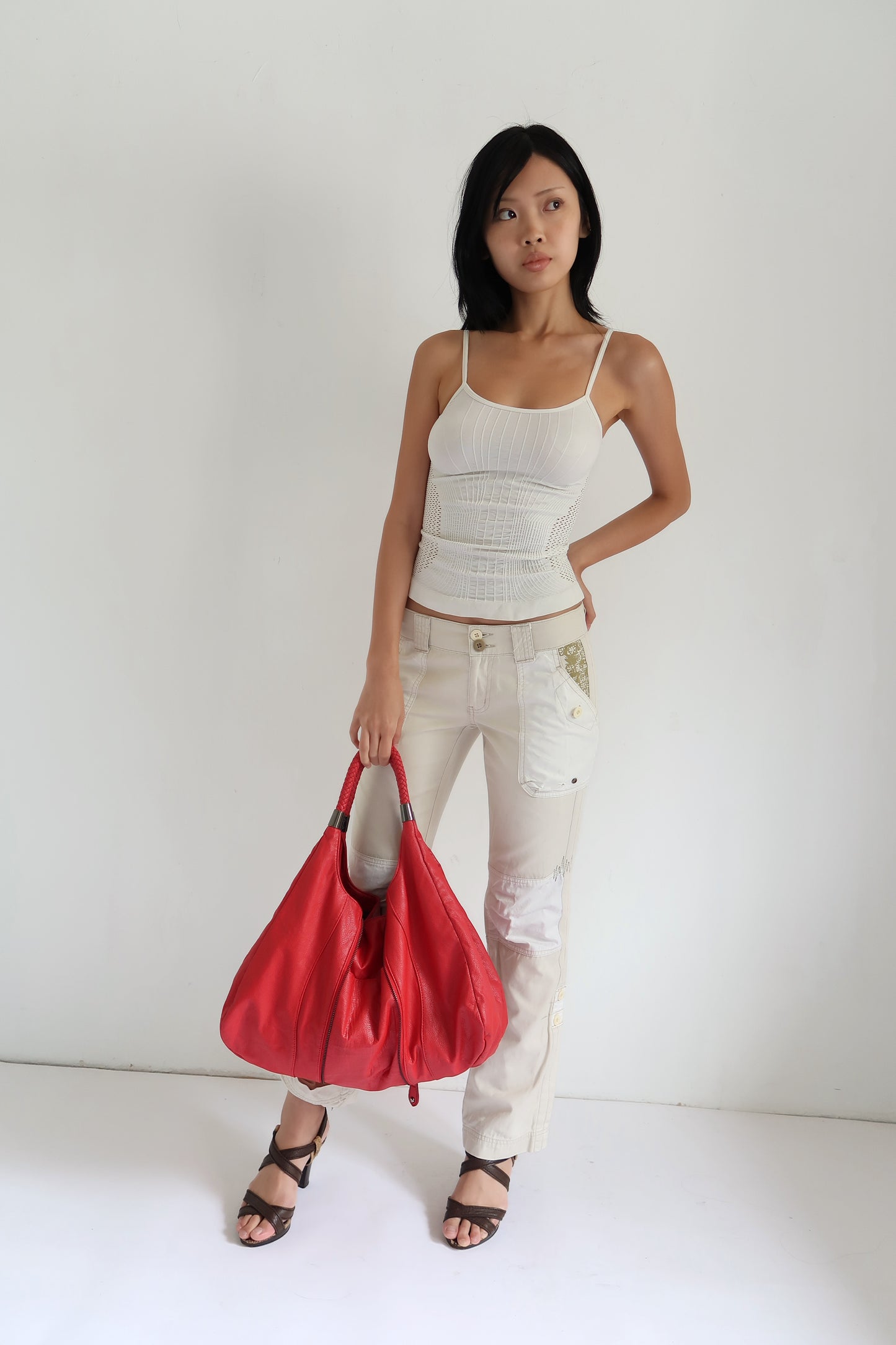 Beige Cargo Pants
