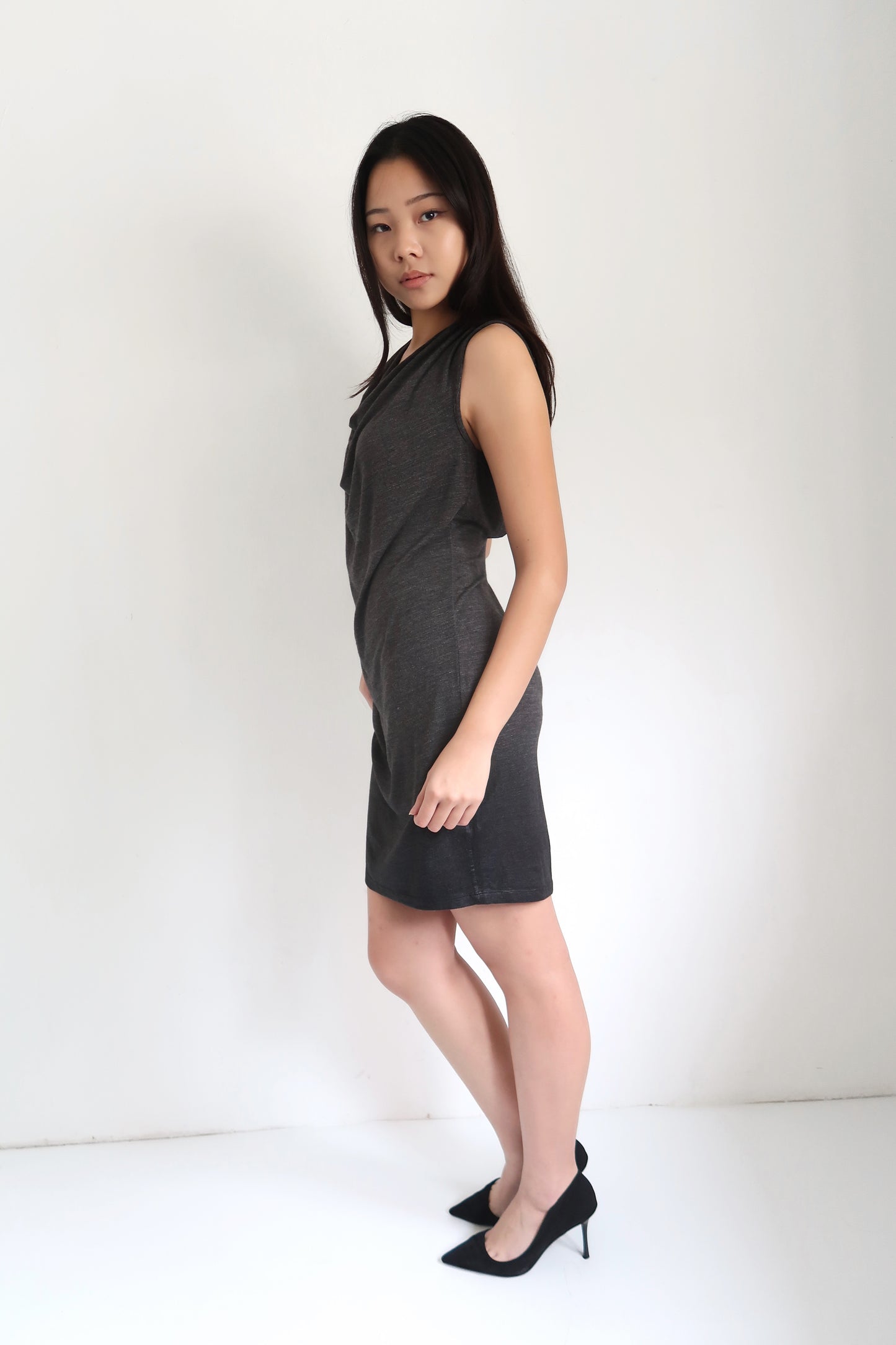 Grey Midi Dress