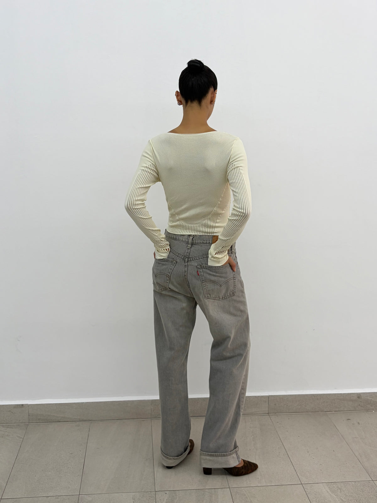 Grey Levis Jeans