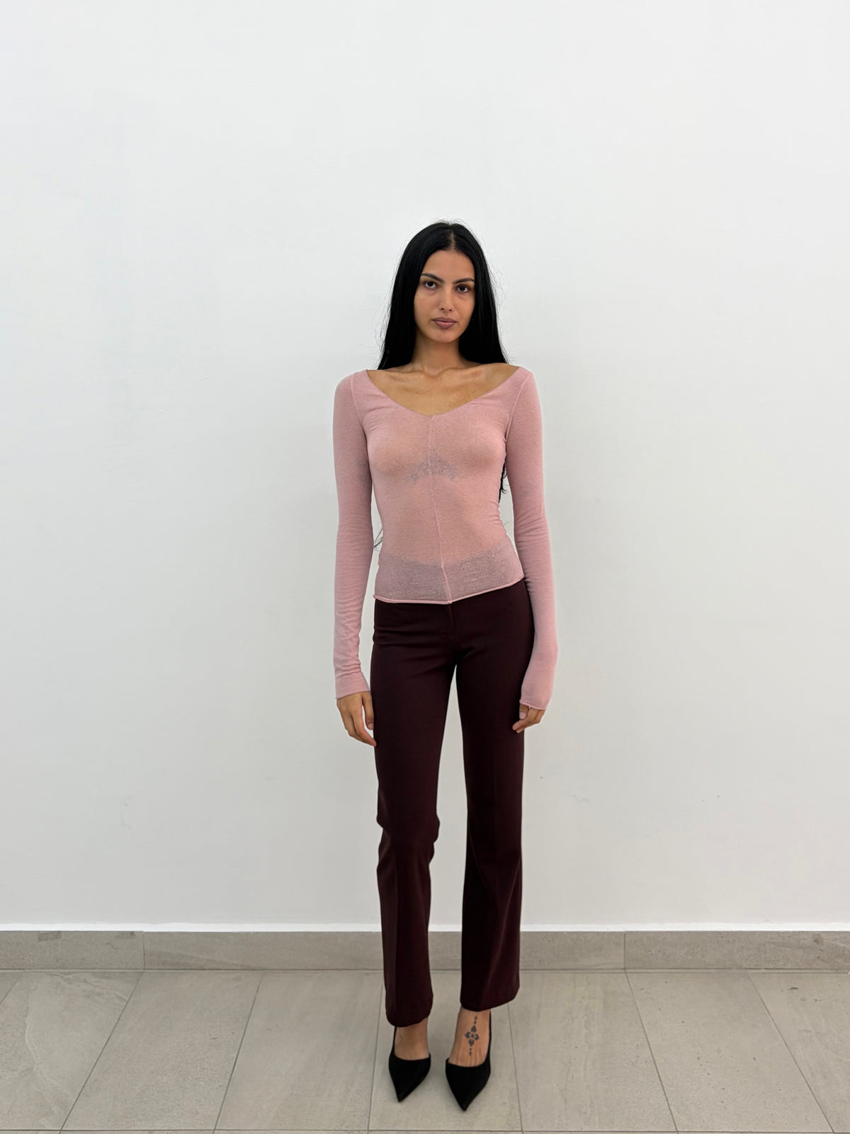 Pink Sheer Top