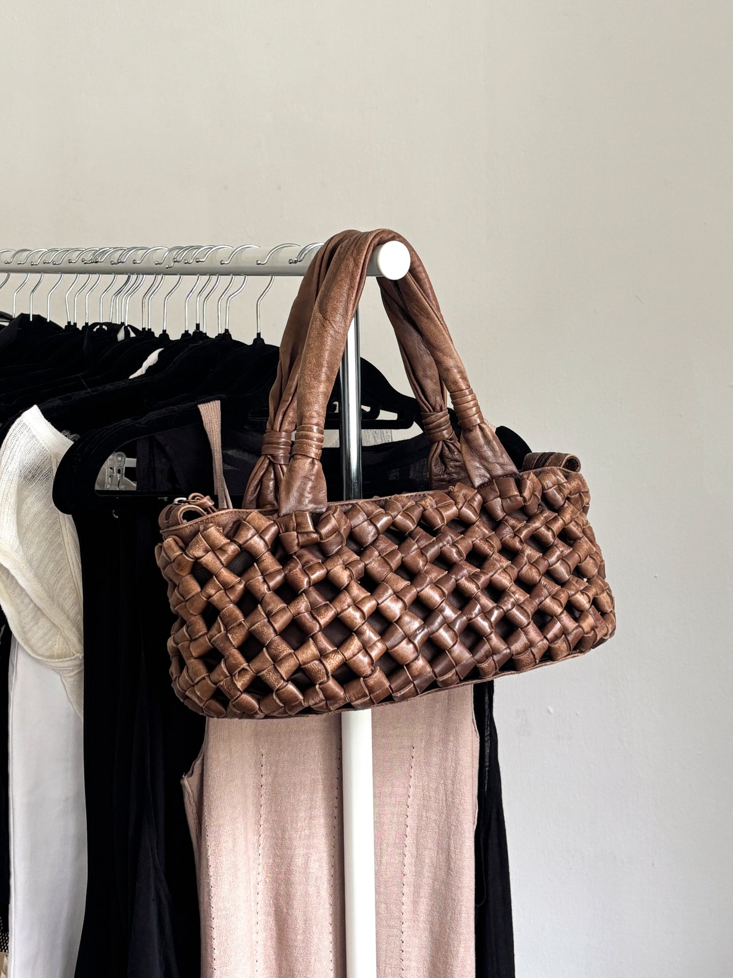 Woven Brown Bag