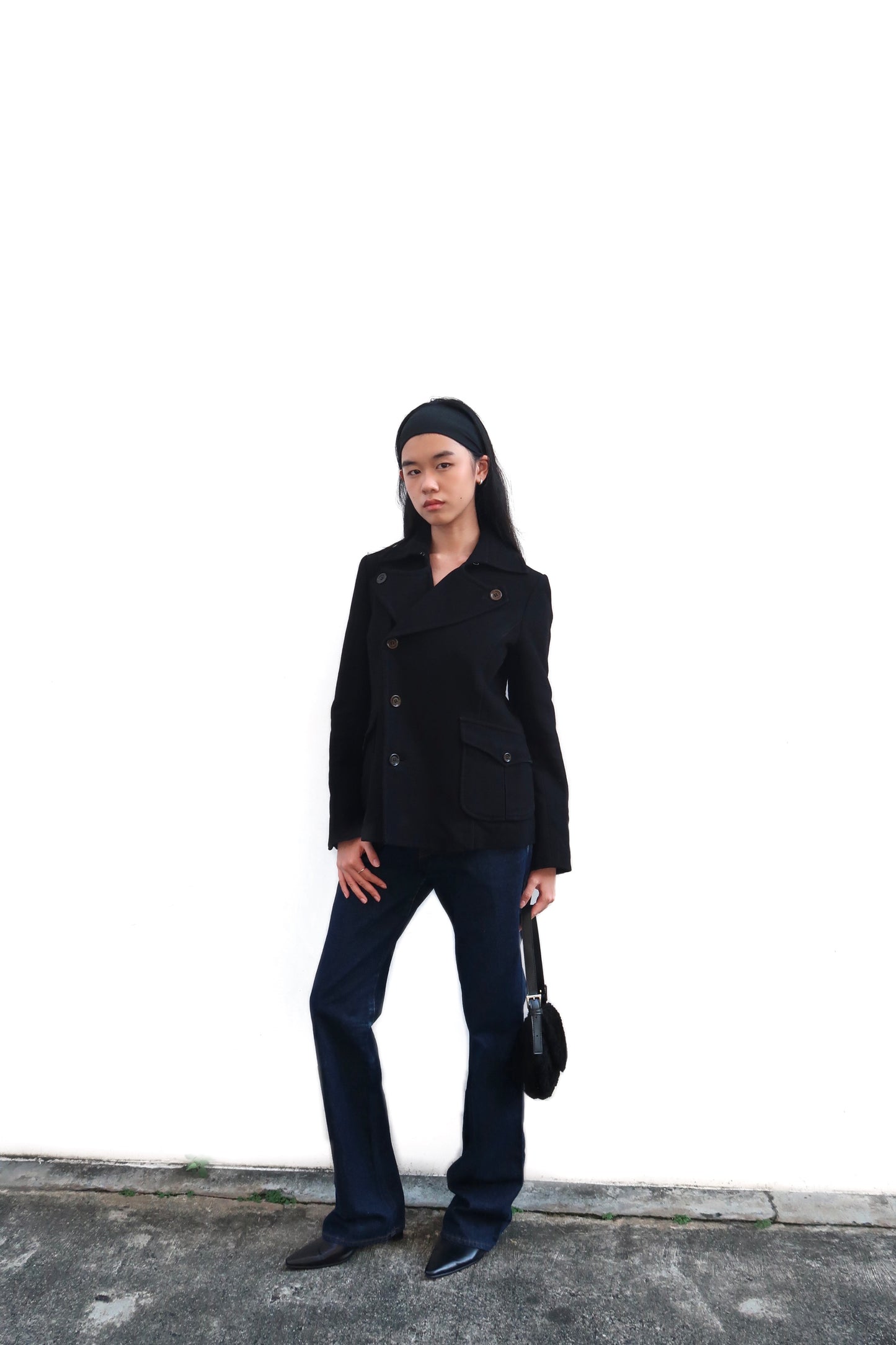 Black buttons jacket