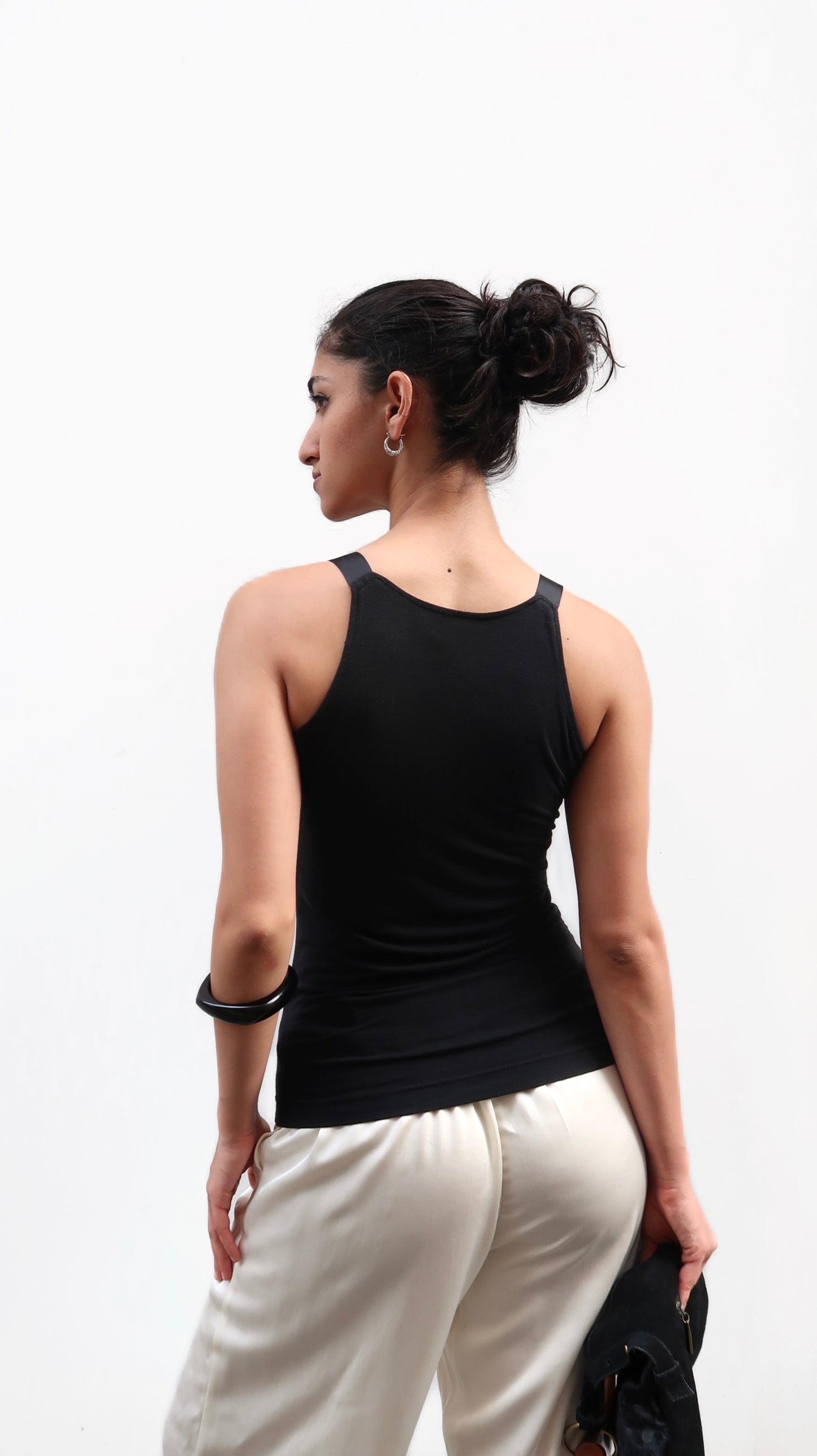 Flower Black Top
