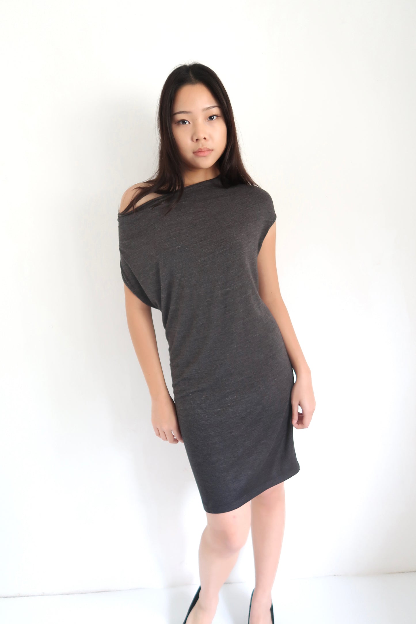 Grey Midi Dress