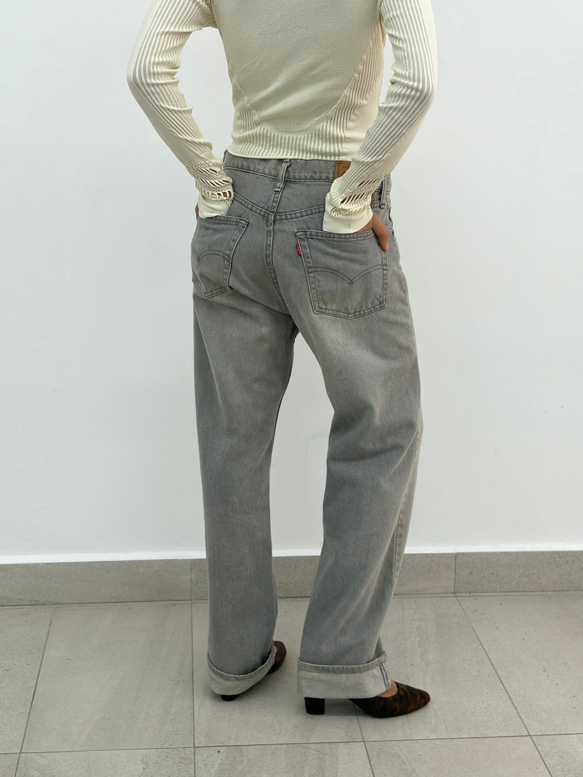 Grey Levis Jeans