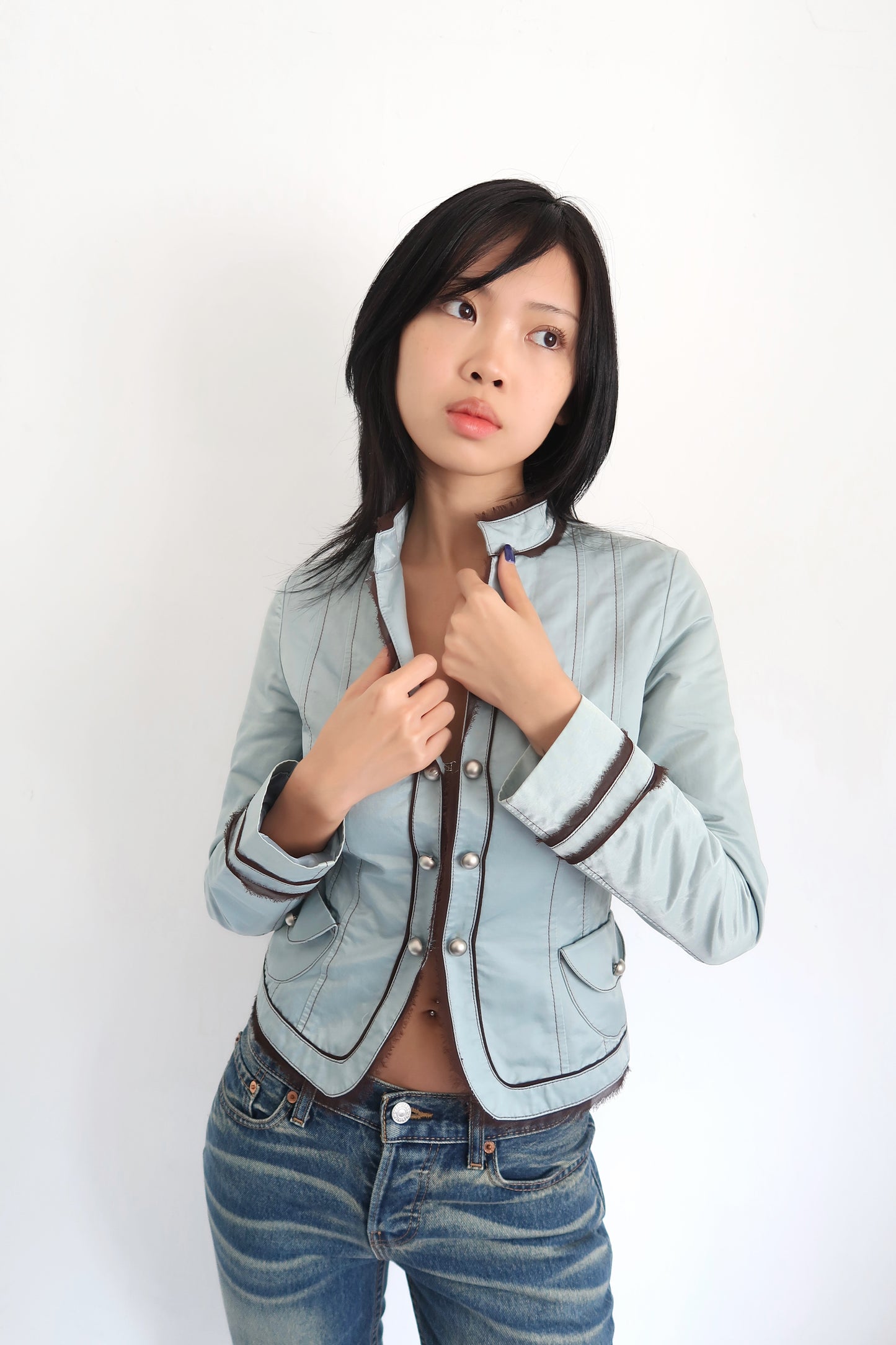 Teal Button Jacket