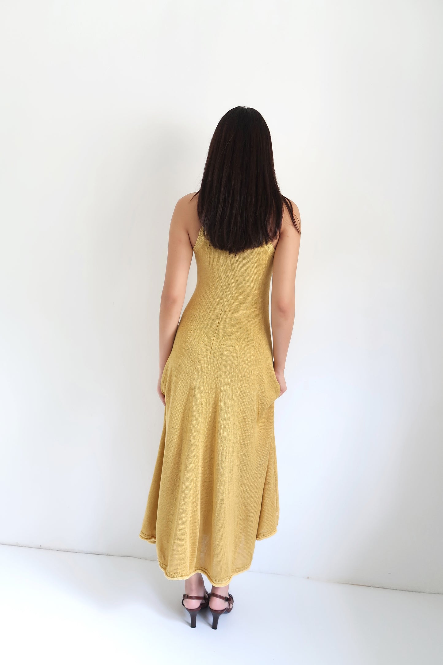 Yellow Knitted Dress