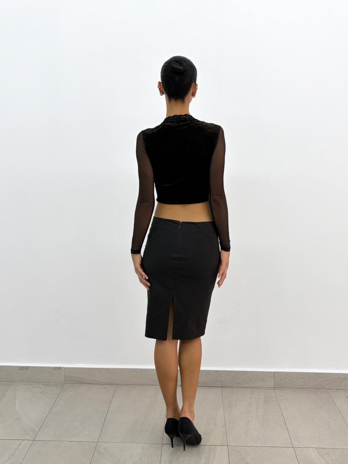 Velvet Sheer Top