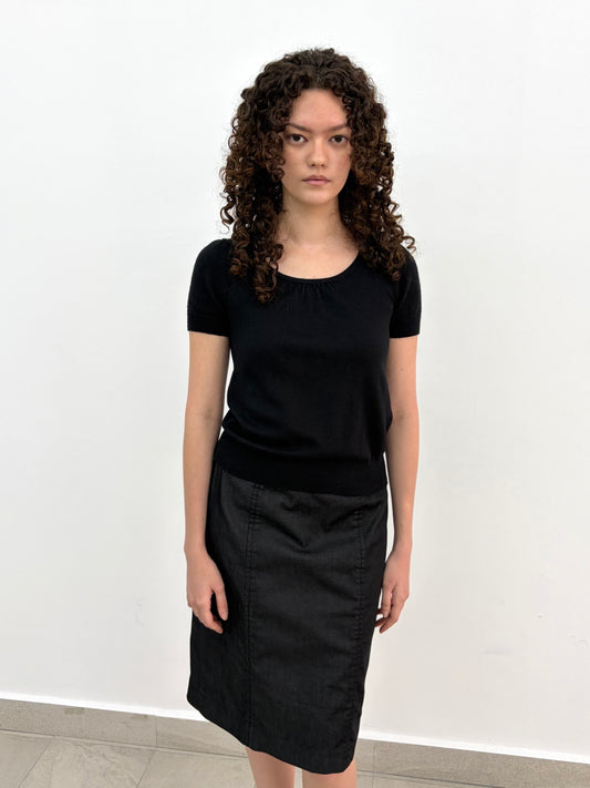 Knit Round Neck Top