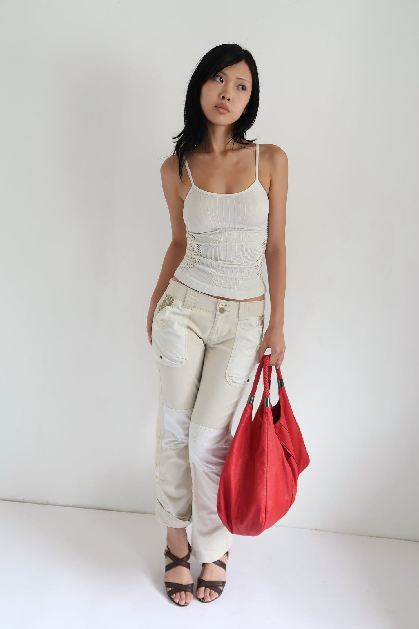Beige Cargo Pants