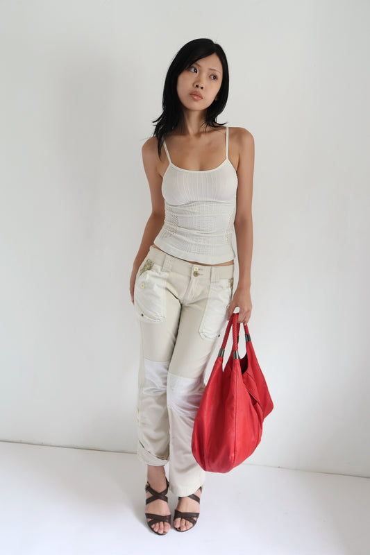 Beige Cargo Pants