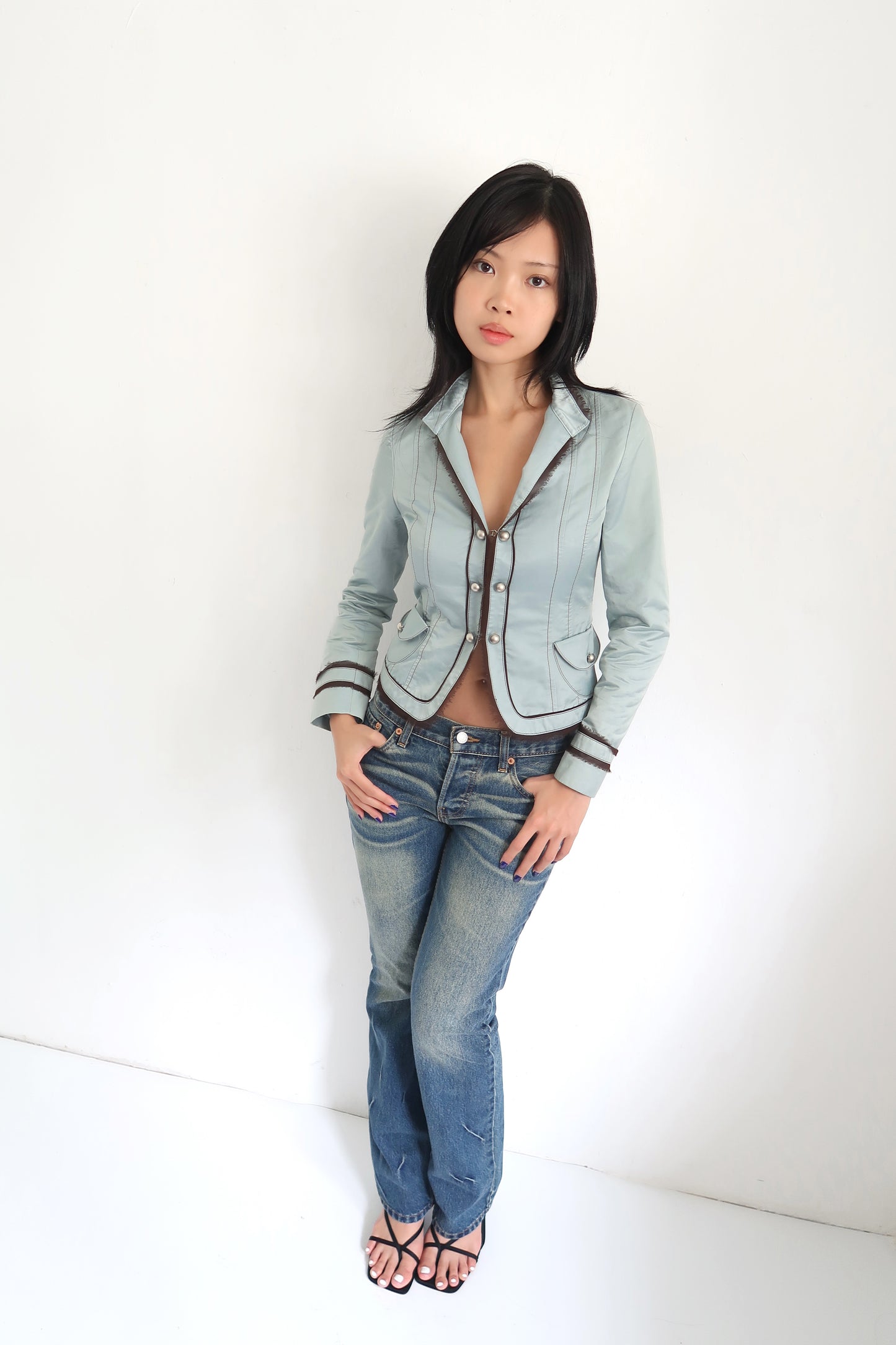 Teal Button Jacket
