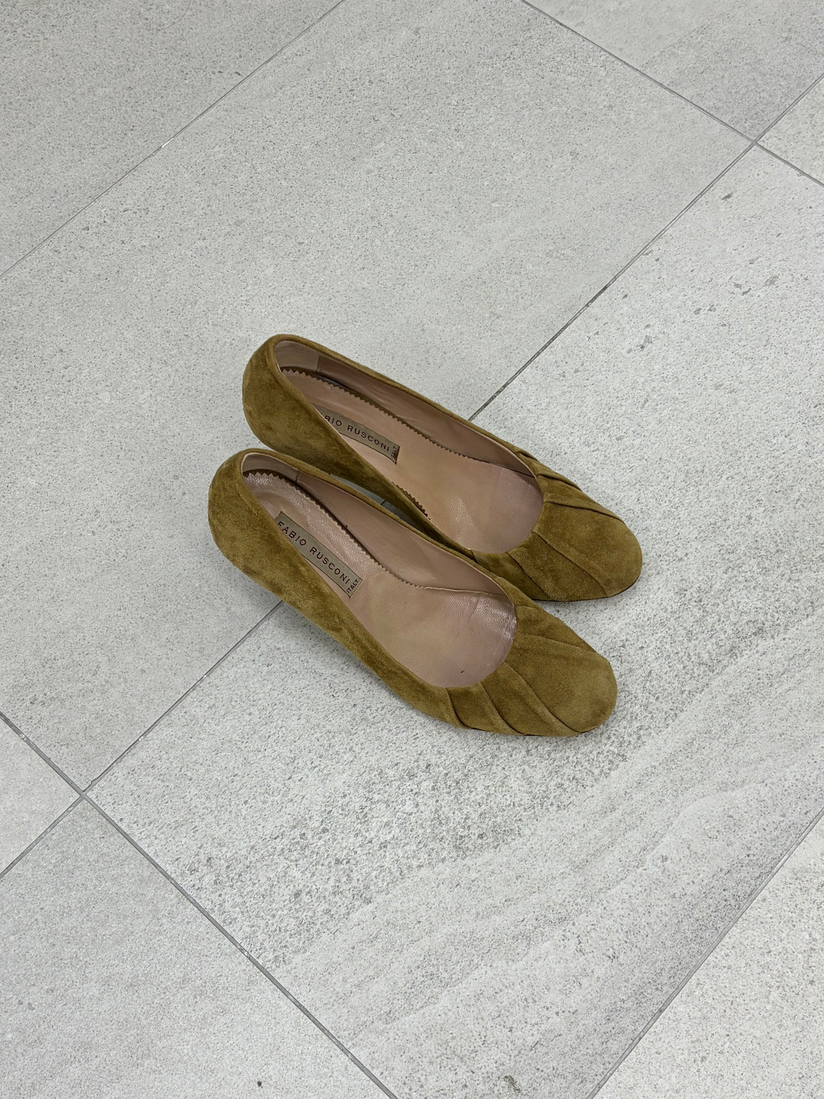 Suede Tan Heels