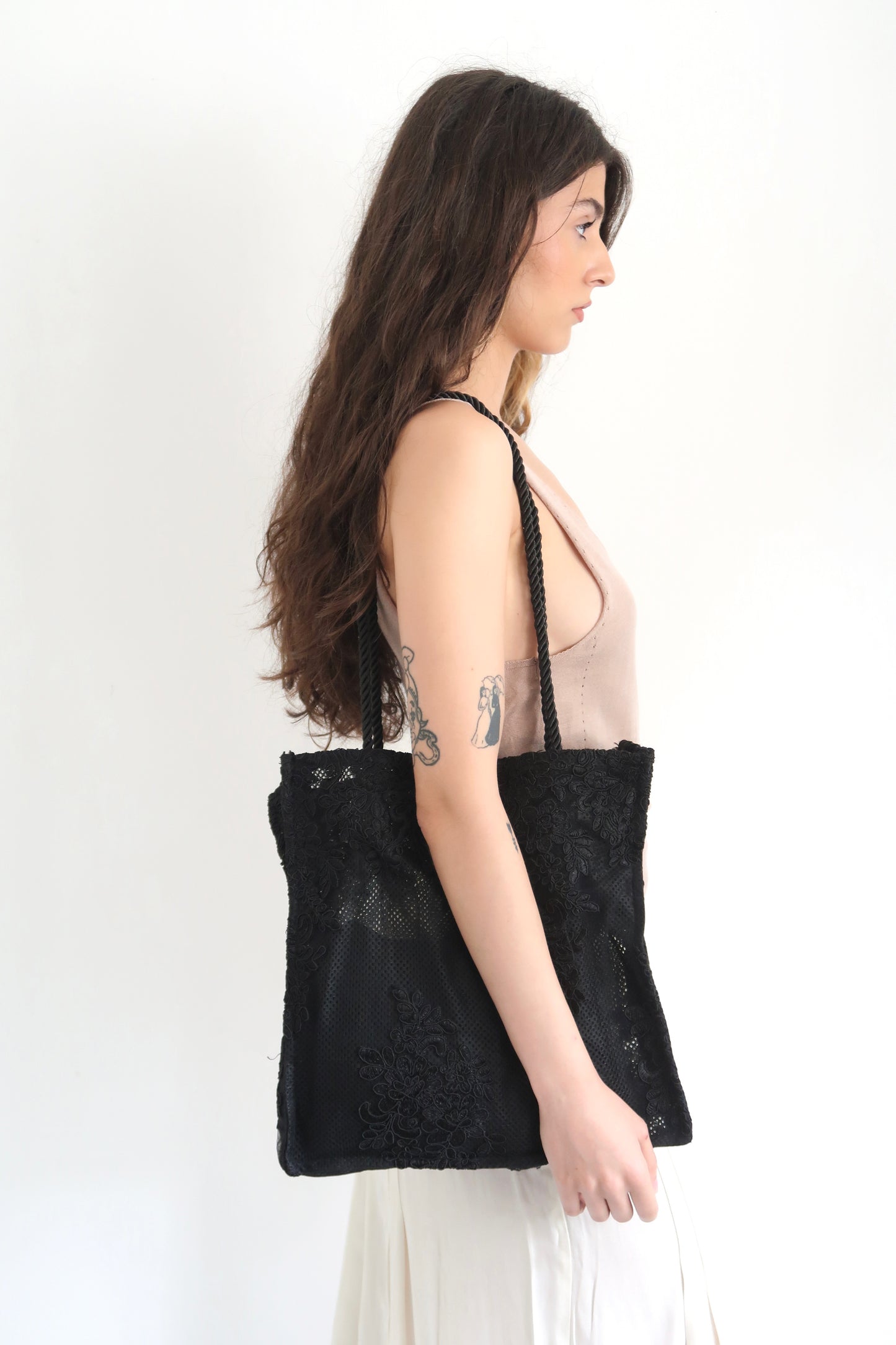 Embroidery Mesh Bag
