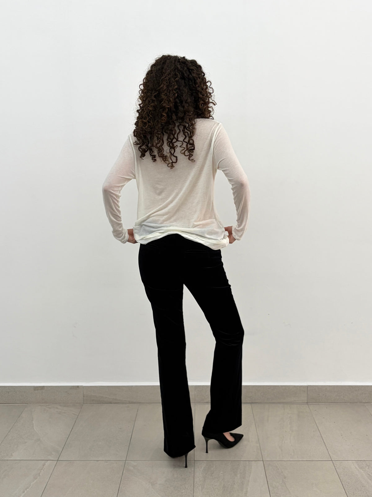 Black Velvet Pants