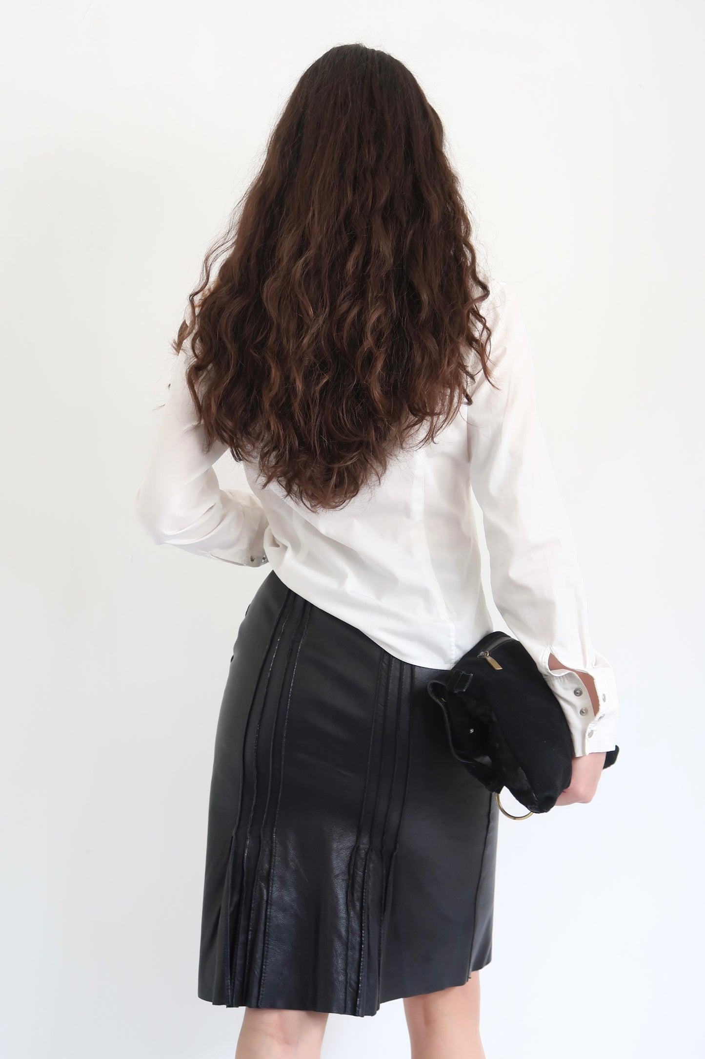 Leather Midi Skirt