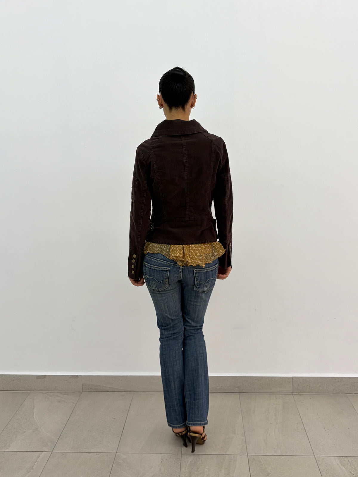 Brown Fitted Jacket
