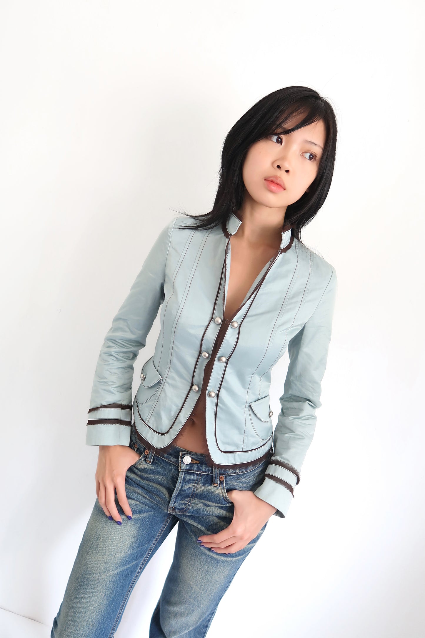 Teal Button Jacket