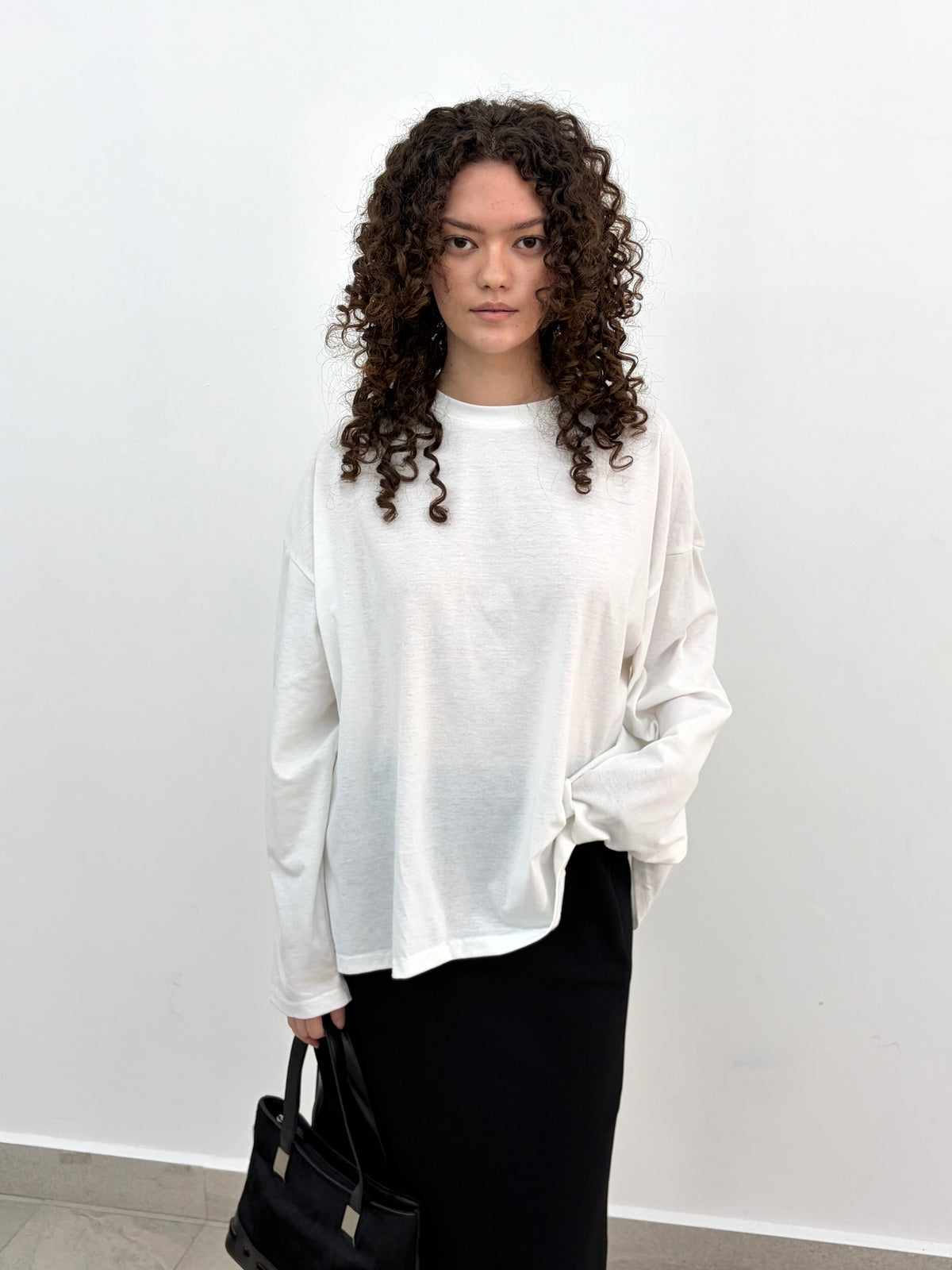 White Long Sleeve Top