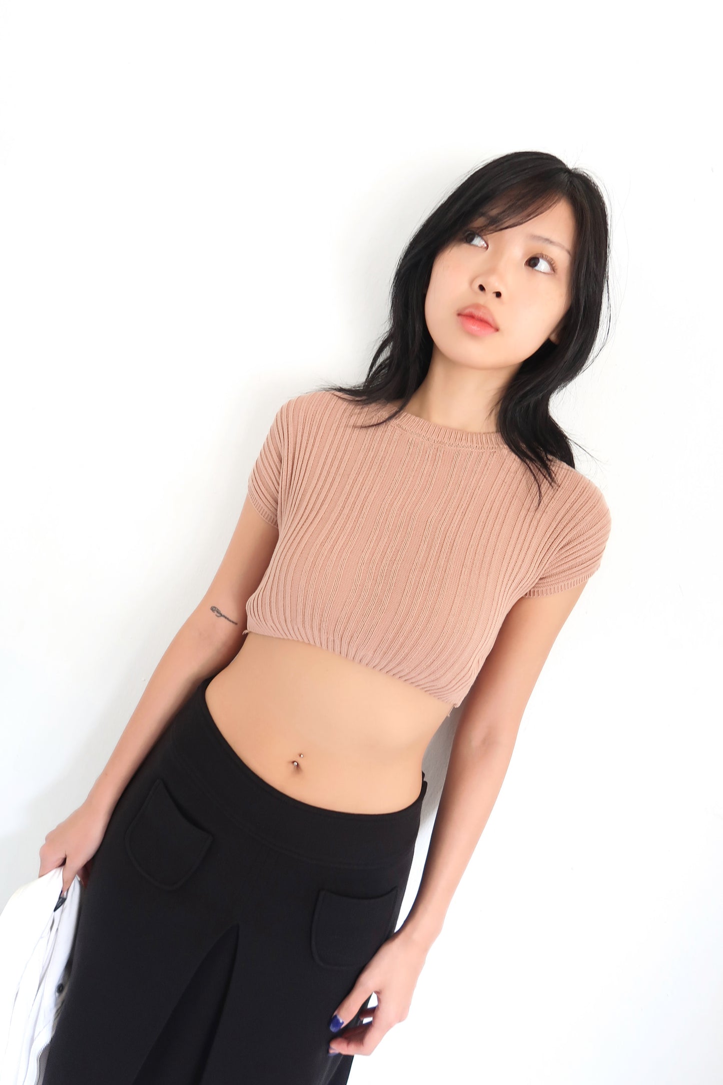 Cropped Knit Top