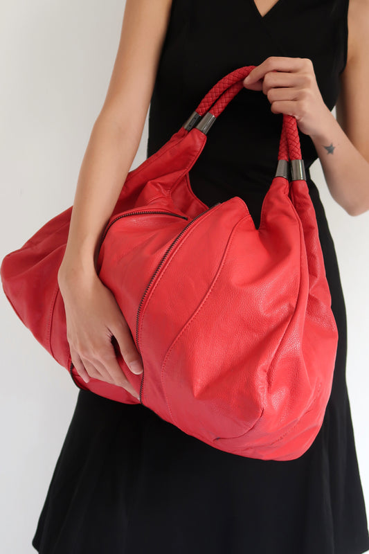 Red Hobo Bag
