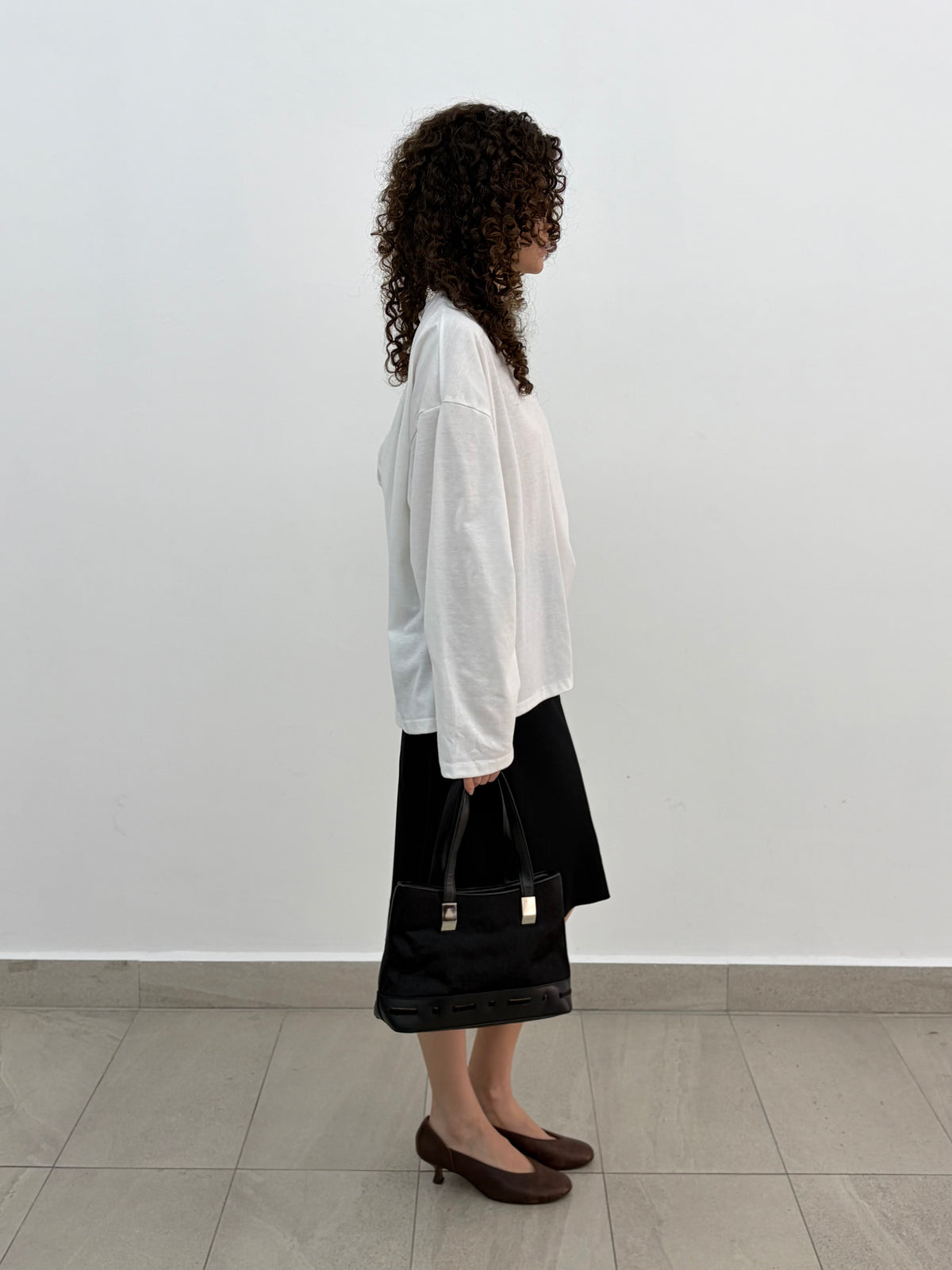 White Long Sleeve Top