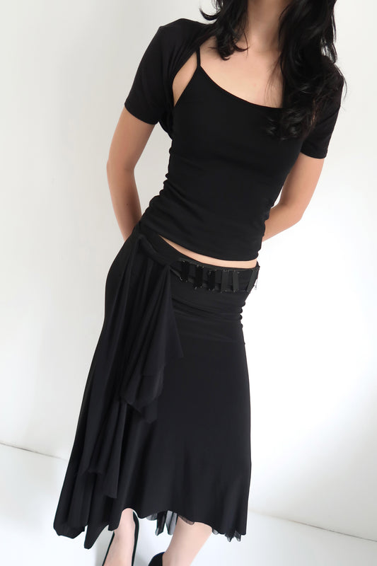 Black Asymmetrical Skirt