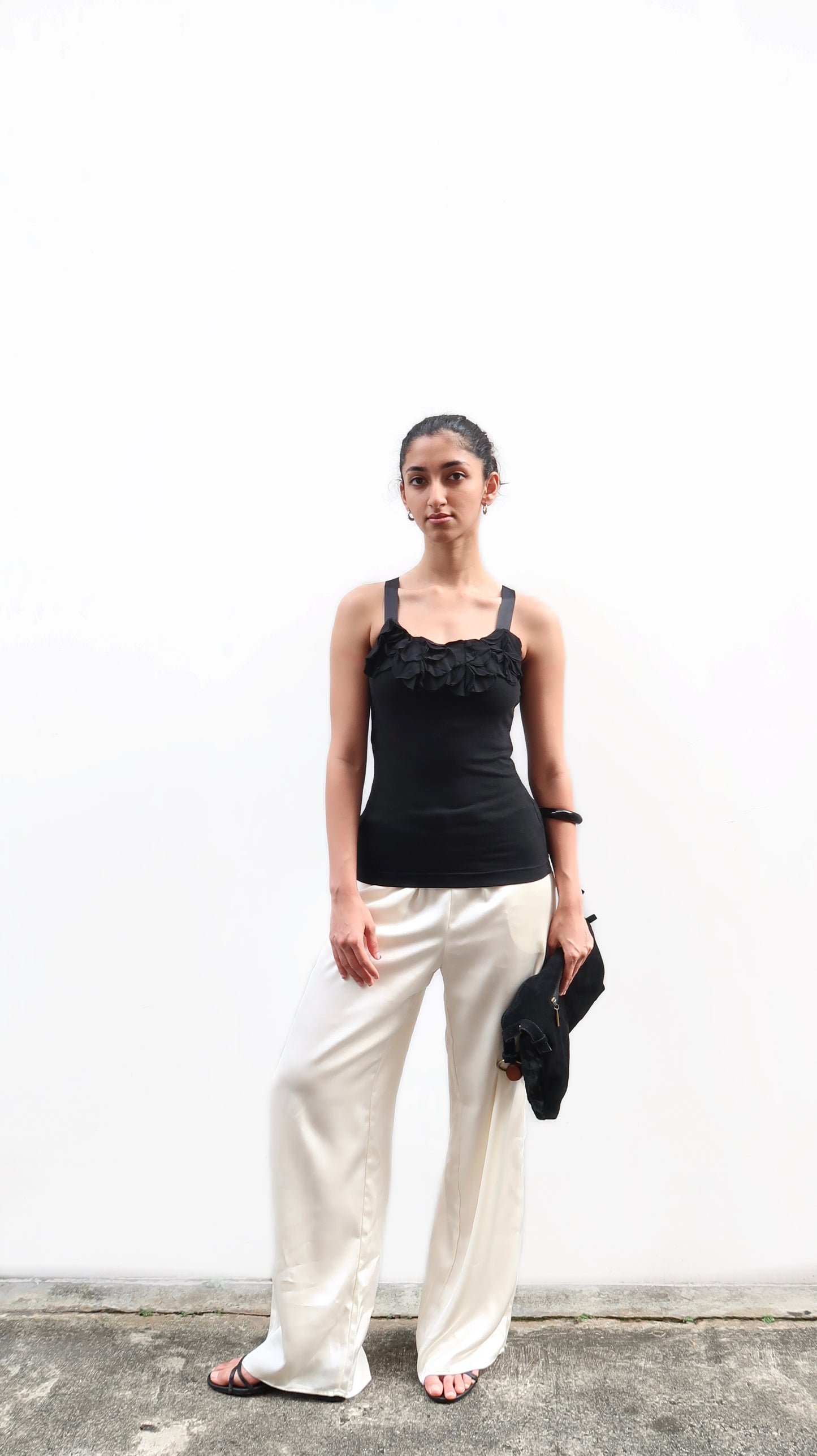 Flower Black Top