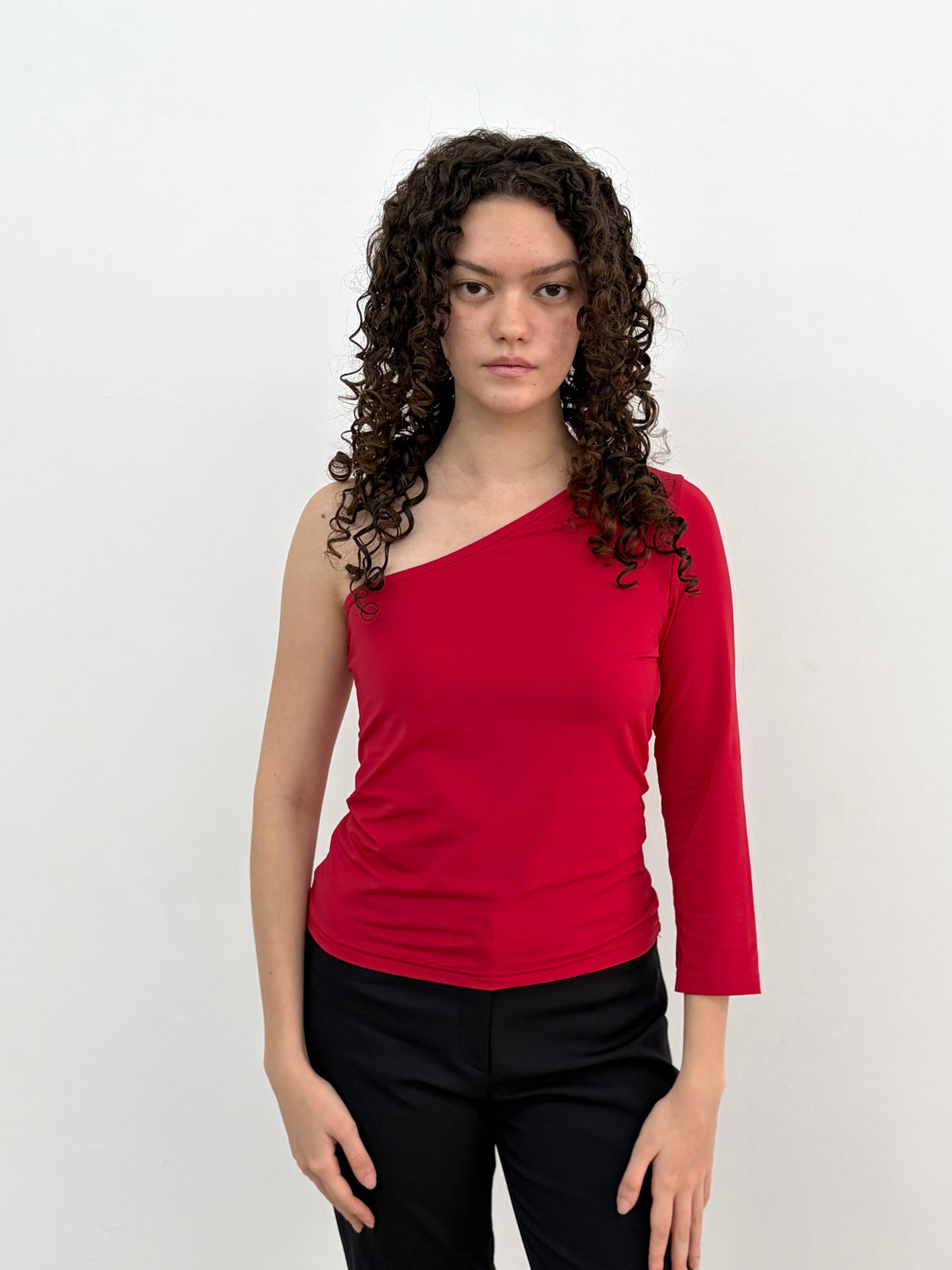 Red One Sleeve Top