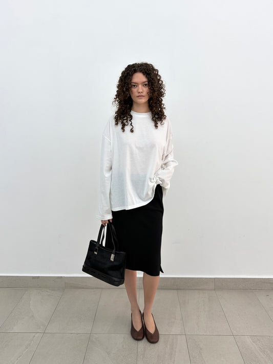 Black Midi Skirt