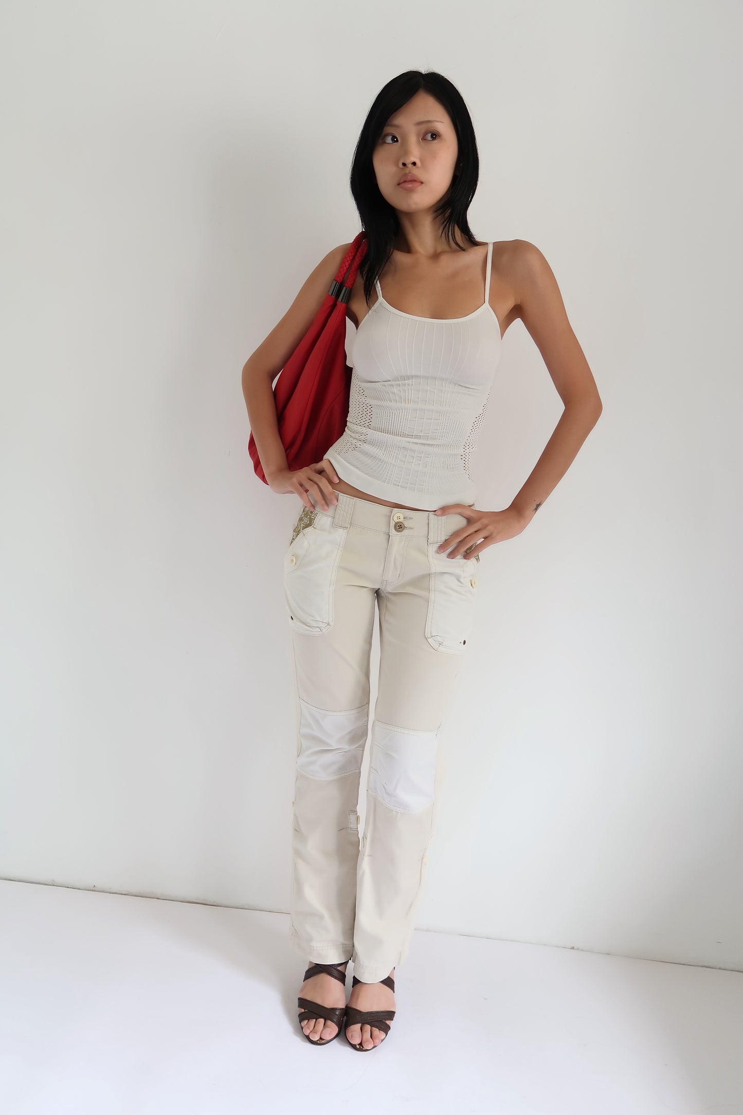 Beige Cargo Pants