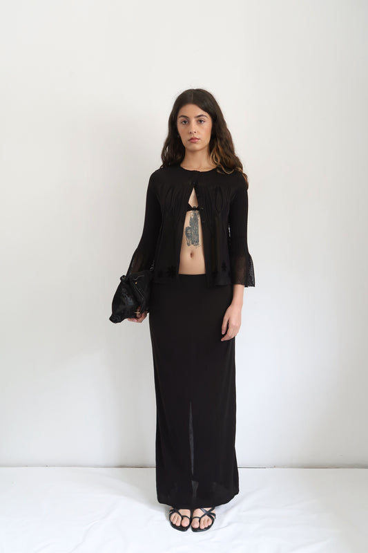 Black Mesh Top