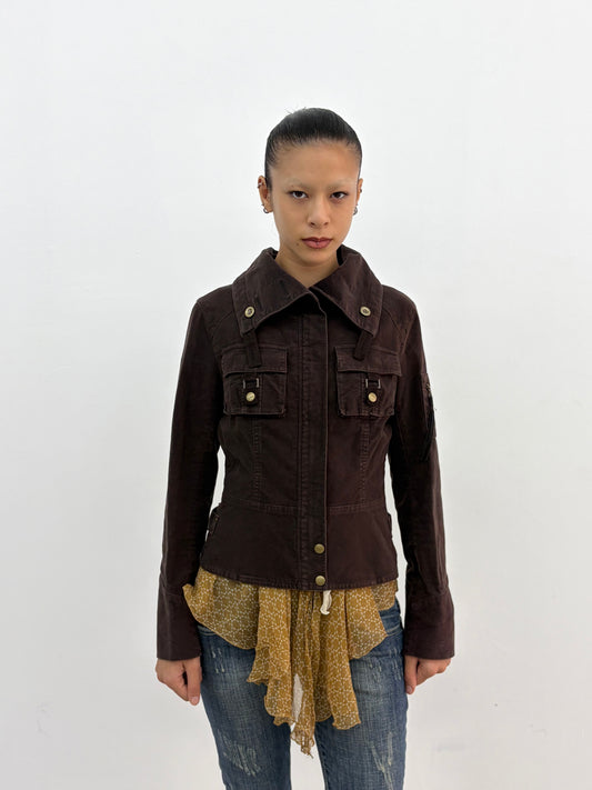 Brown Fitted Jacket